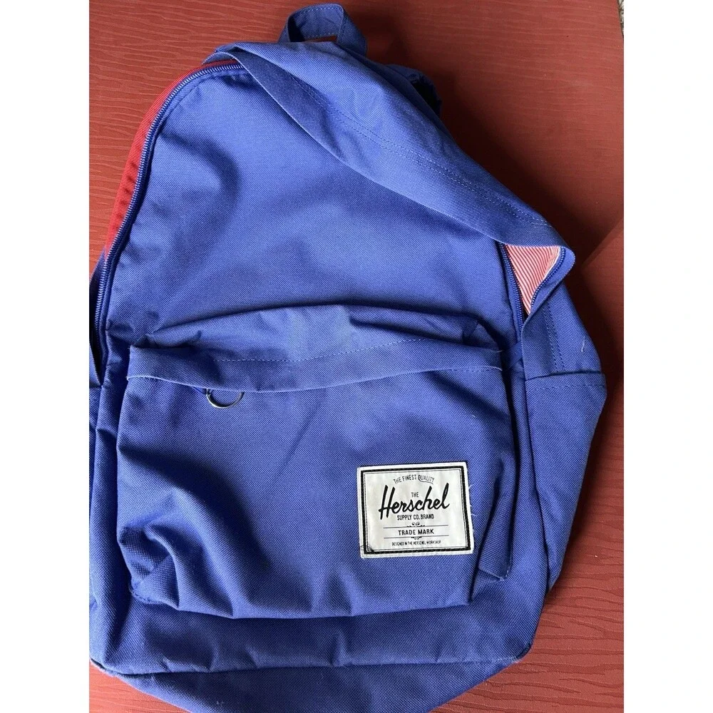 Herschel Blue Backpack Large Laptop Carry On Canvas Bag